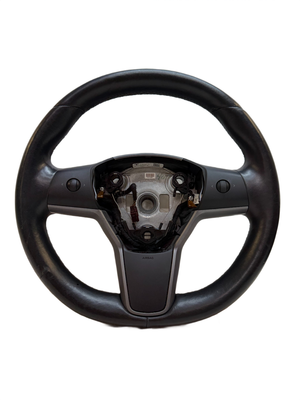 2017-23 Tesla Model 3 Y Steering Wheel Black Leather with Switches 1105324-00-J