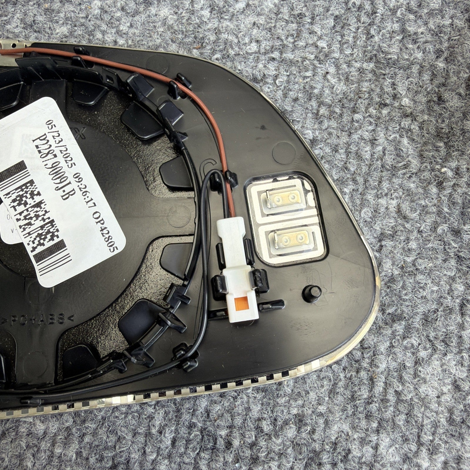 OEM 17-25 Tesla Model 3 Left Hand Side Outside View Auto Dim Door Mirror Glass