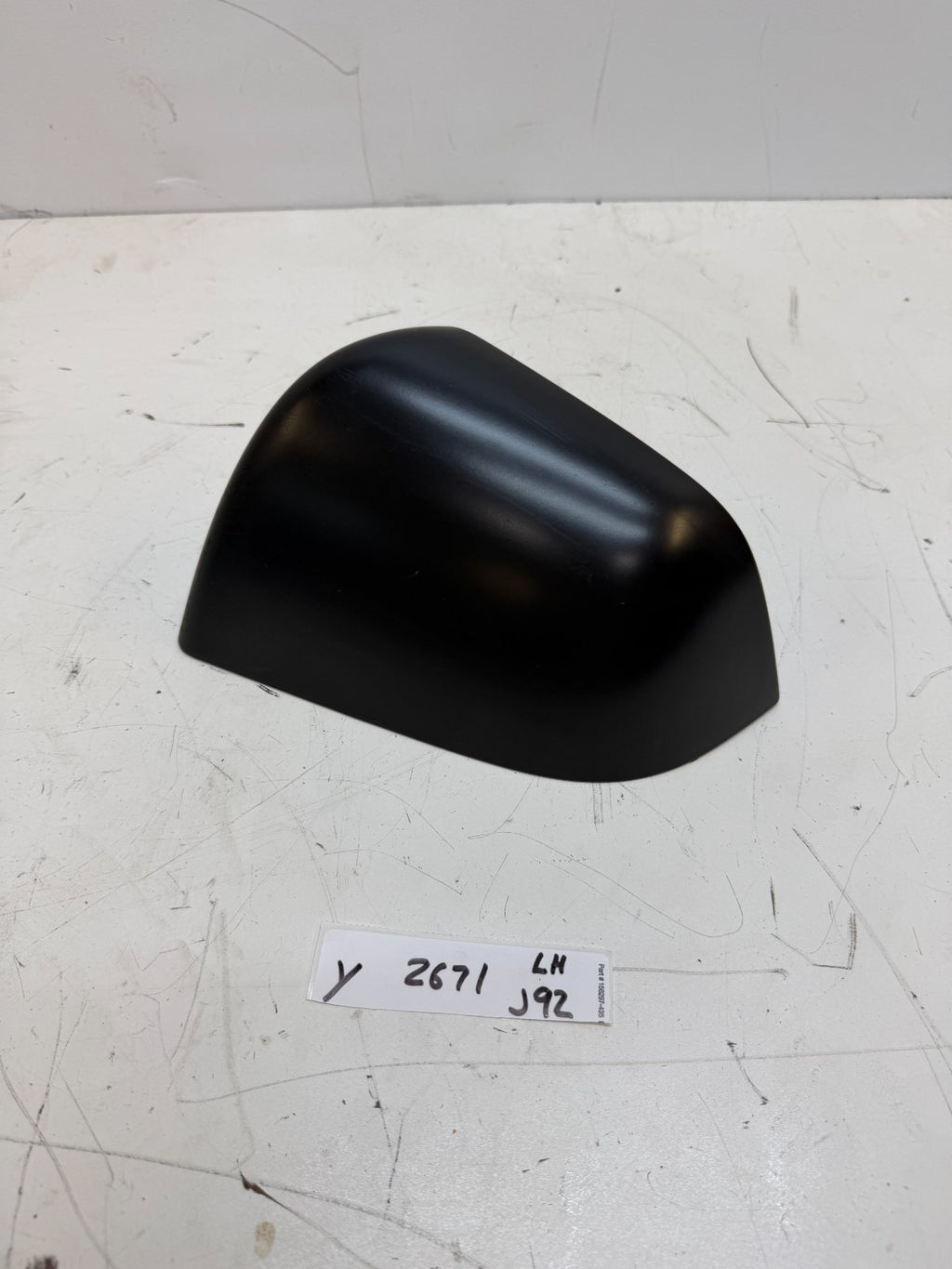 2020-2024 TESLA MODEL Y Left Driver MIRROR SKULL CAP OEM 1495593-00-A