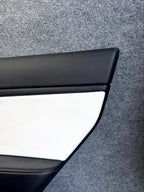 2017-2023 TESLA MODEL 3 REAR RIGHT SIDE DOOR TRIM PANEL BLACK OEM, 1105096-00-E
