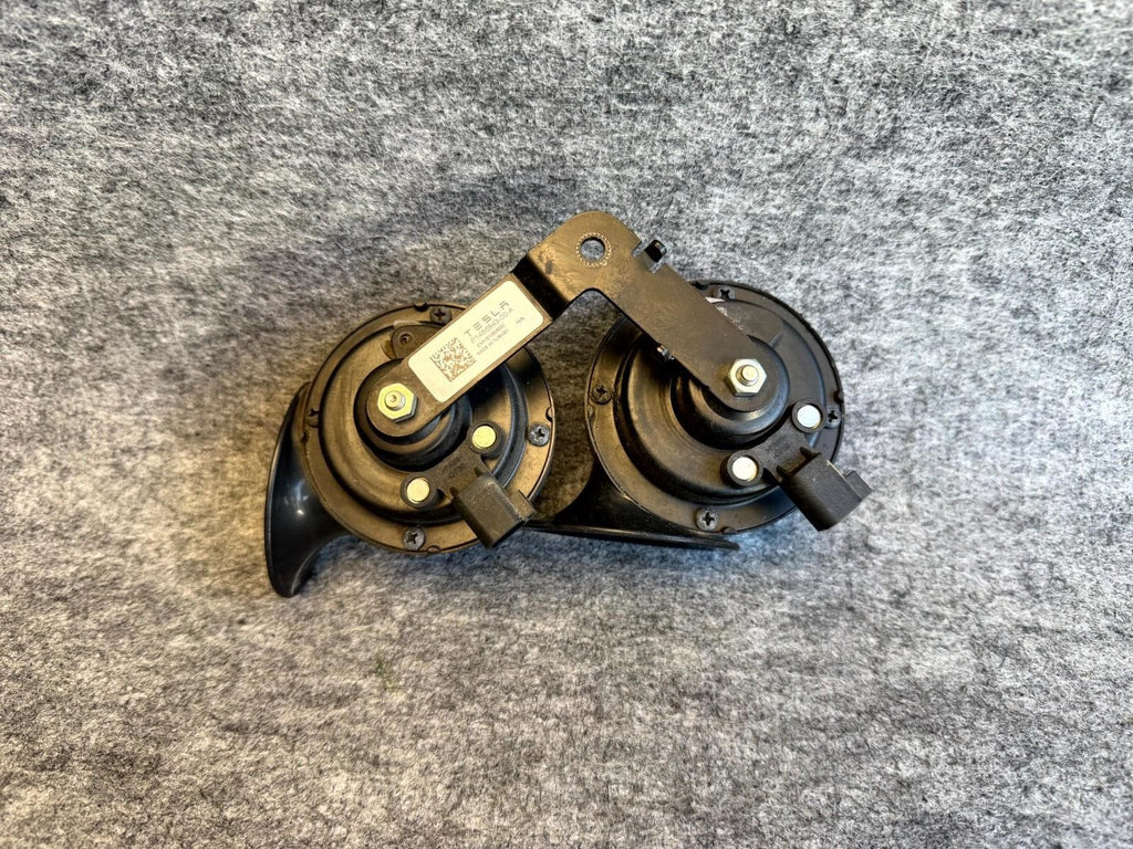 ♦️2012-2020 TESLA MODEL S HIGH & LOW PITCH NOTE TONE HORN SIGNAL OEM, 0020046