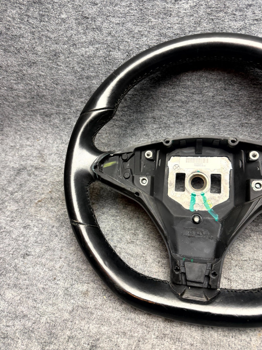 ♦️2012-2020 TESLA MODEL S DRIVER STEERING WHEEL BLACK ASSEMBLY OEM, 1005279-00-D