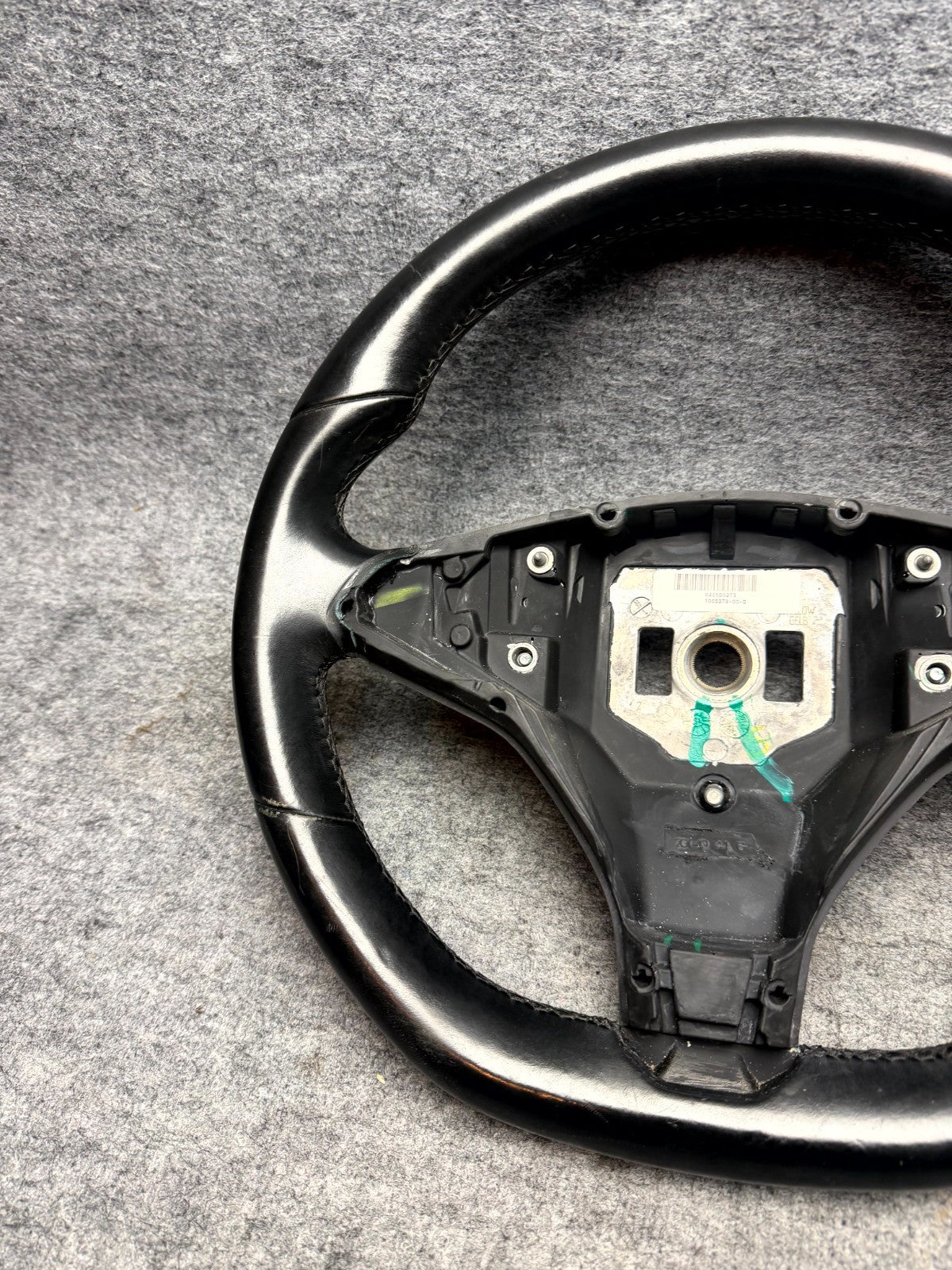 ♦️2012-2020 TESLA MODEL S DRIVER STEERING WHEEL BLACK ASSEMBLY OEM, 1005279-00-D
