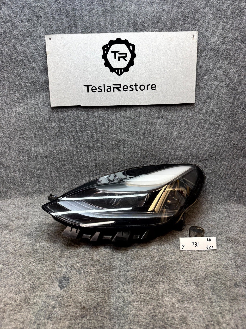 2020 - 2024 TESLA MODEL Y REAR LEFT SIDE LED HEADLIGHT MATRIX OEM, 1514952-00-E