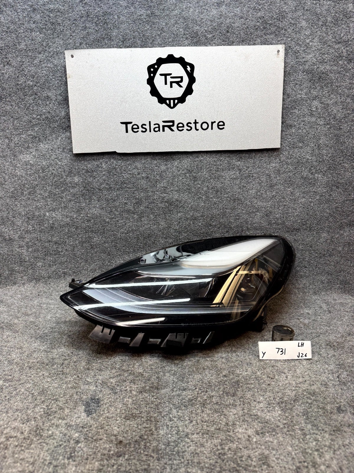 2020 - 2024 TESLA MODEL Y REAR LEFT SIDE LED HEADLIGHT MATRIX OEM, 1514952-00-E