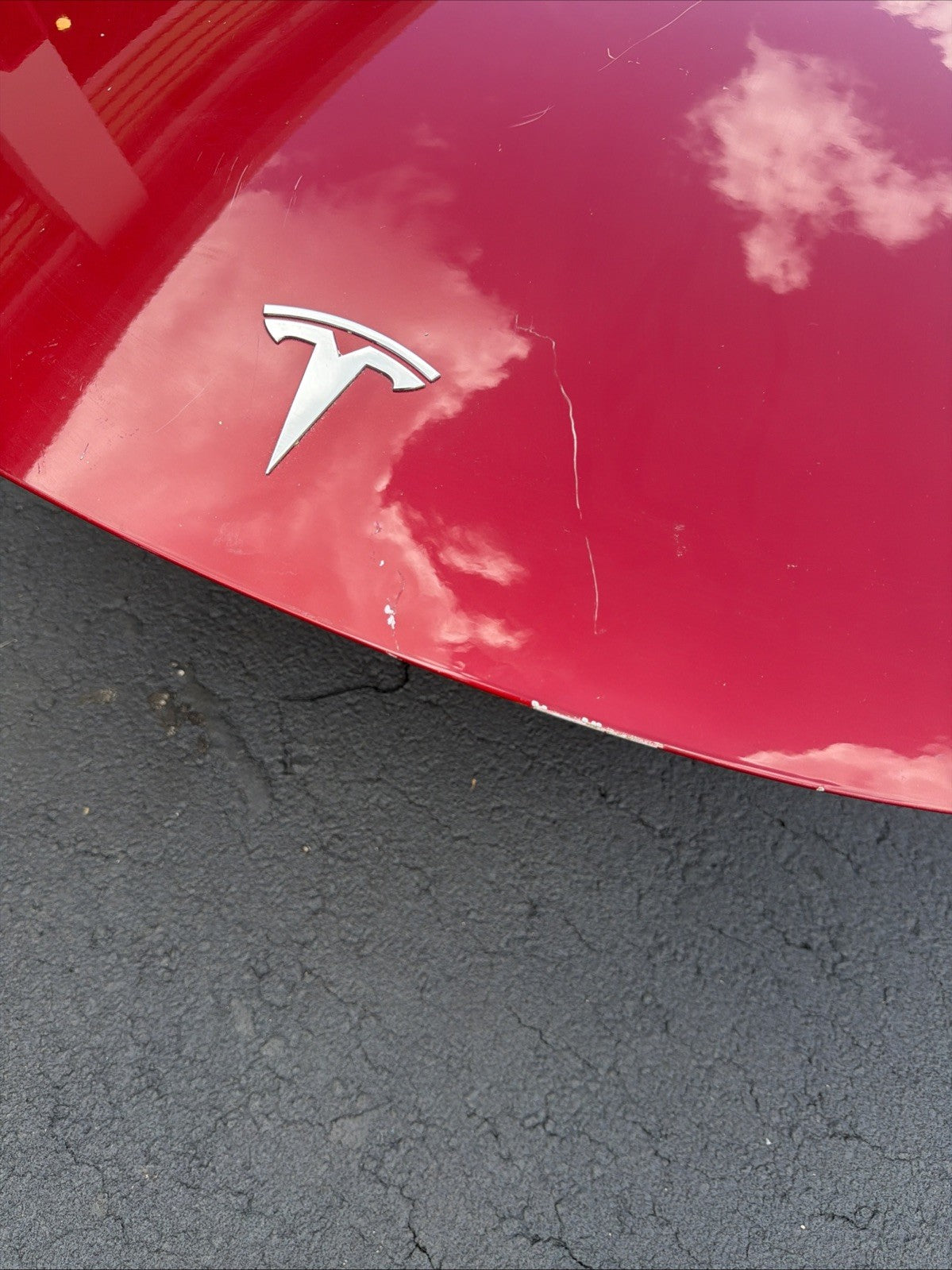 2017-2023 Tesla Model 3 M3 Front Hood Bonnet Shell Panel Cover Assy Red PPMR