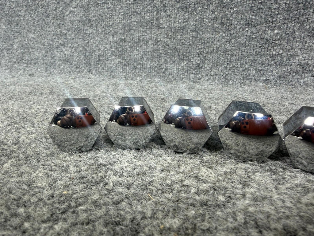 ♦️12-23 Tesla Model X Y S 3 Chrome Wheel Lug Nut Covers OEM, 108F21247-SREFUS