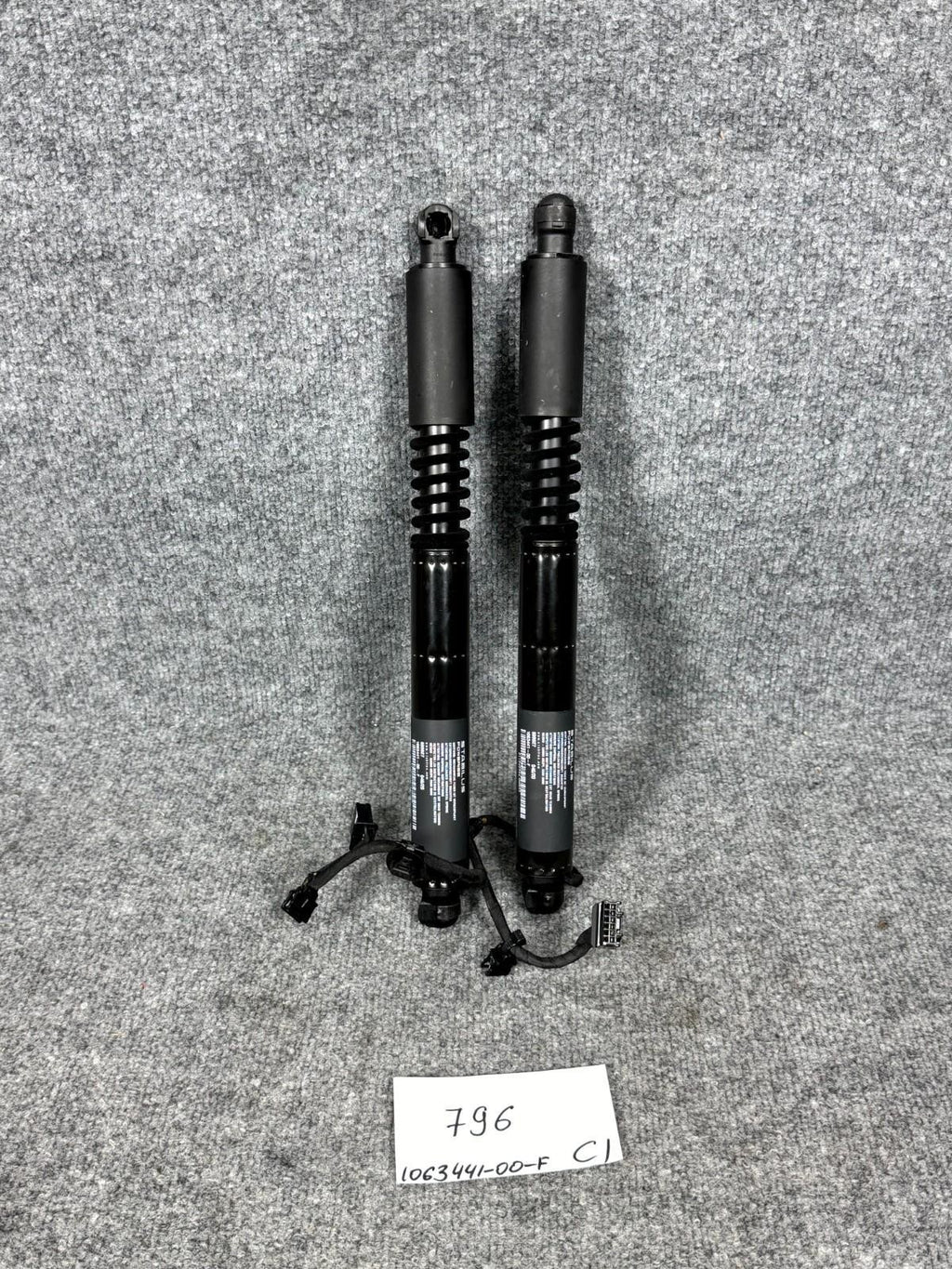 16-23 Tesla Model X Rear Right Left Falcon Lift Gas Shock Strut OEM, 106344100F
