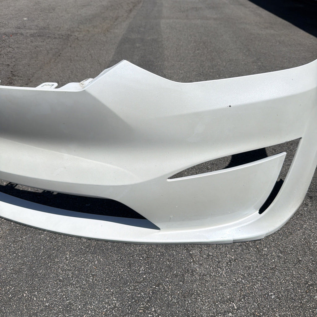 2021-2025 Tesla Model X Front Bumper Cover White WITHOUT Sensor 1588184-S0-B