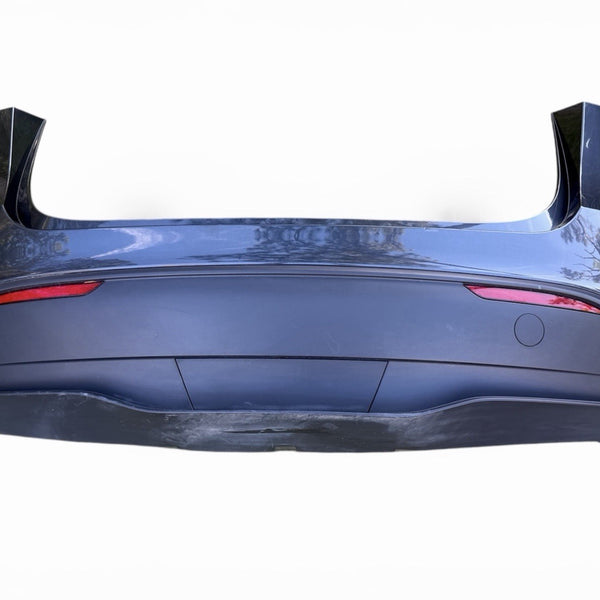 23-24 Model Y Rear Bumper Cover + Lower Valance Diffuser Gray PN01 1494005-00-B