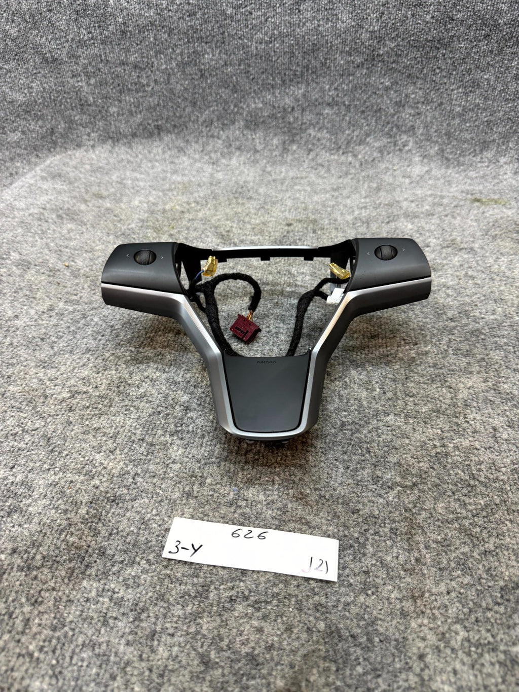 17-24 TESLA MODEL 3 Y STEERING WHEEL BEZEL TRIM W/ CONTROL SWITCH OEM 110155600C