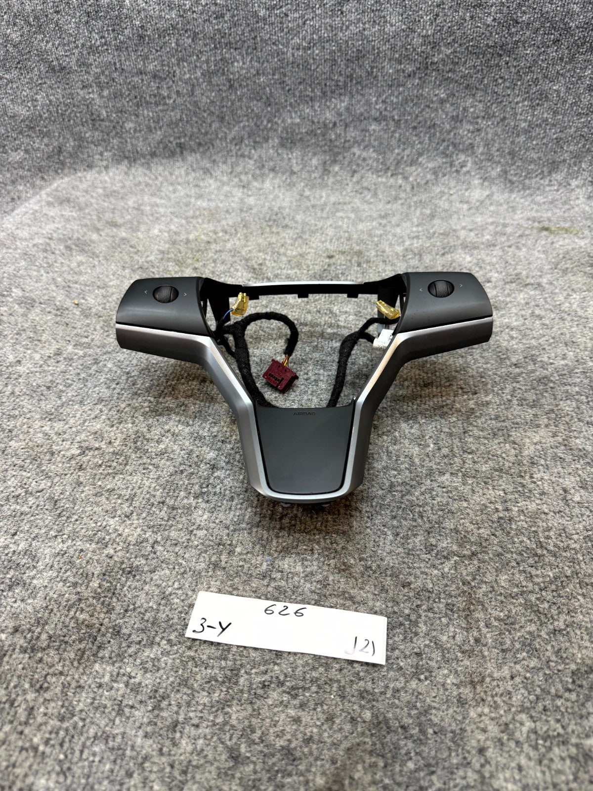 17-24 TESLA MODEL 3 Y STEERING WHEEL BEZEL TRIM W/ CONTROL SWITCH OEM 110155600C