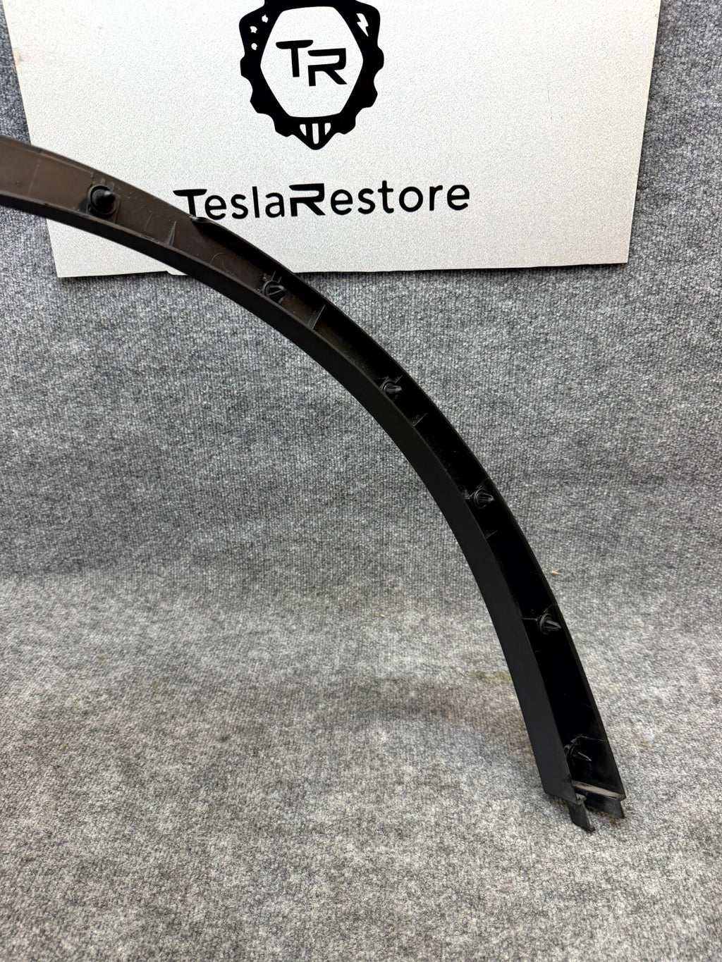 2020 - 2024 TESLA MODEL Y REAR LEFT SIDE WHEEL FLARE MOLDING OEM, 1494163-00-C