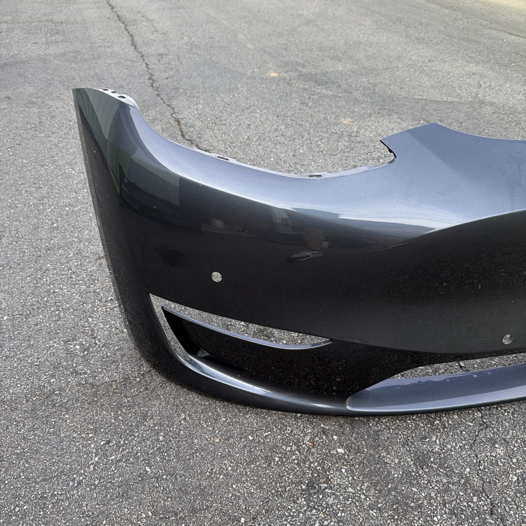 20-22 Model Y Front Bumper Cover Gray w/ Sensor Holes -  PMNG OEM 1606844-17-A