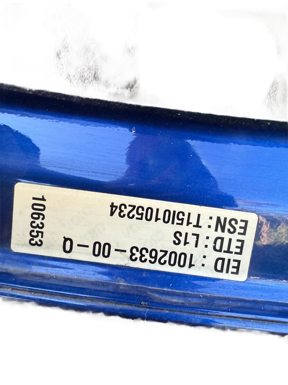 12-20 Tesla Model S Rear Trunk Lid Hatch Tail Lights Blue OEM
