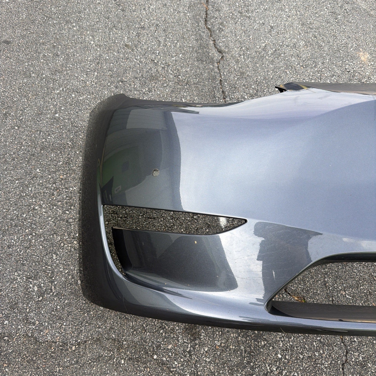 20-22 Model Y Front Bumper Cover Gray w/ Sensor Holes -  PMNG OEM 1606844-17-A