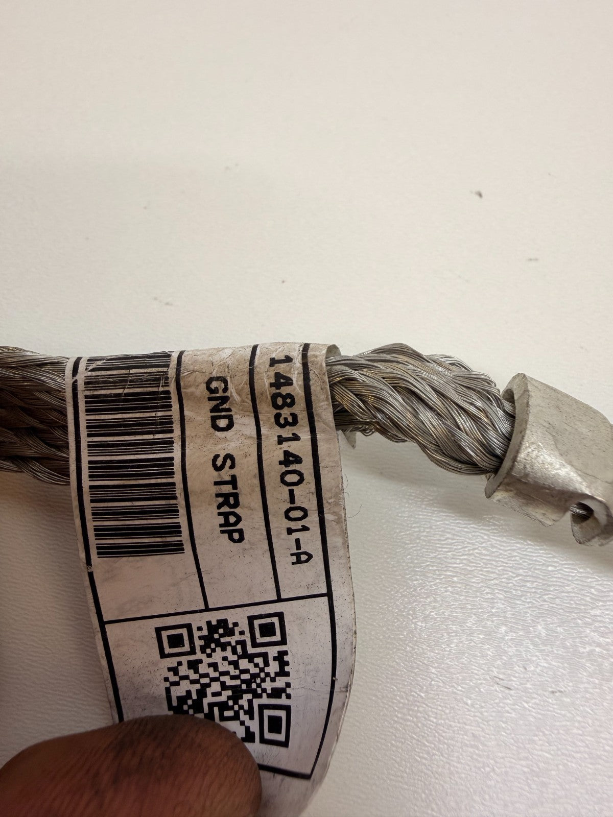 2017-2023 Tesla Model 3 Computer Terminal Ground Cable Strap 1483140-01-A