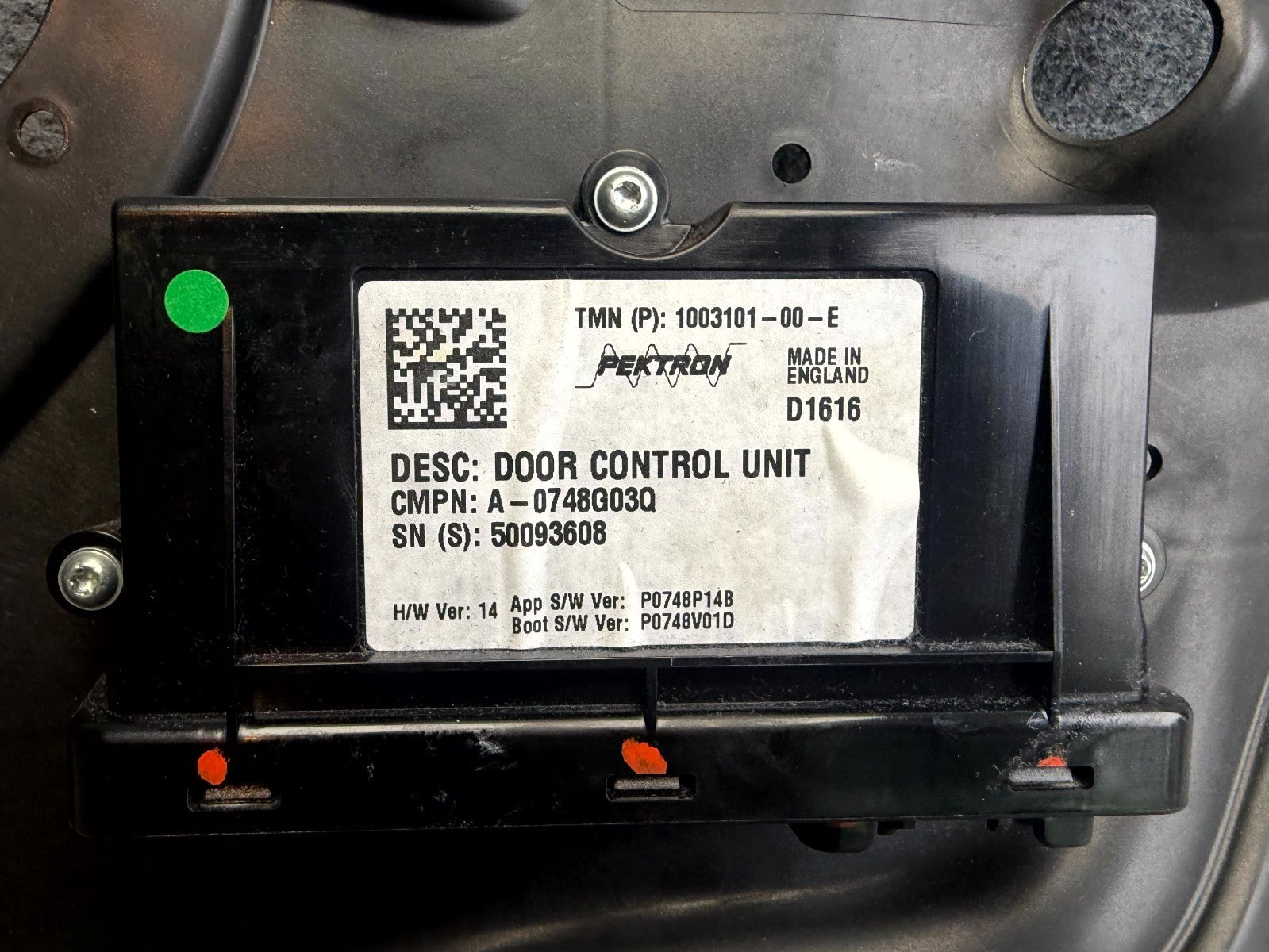 ♦️2012-2020 TESLA MODEL S FRONT RIGHT SIDE DOOR CONTROL MODULE OEM, 1003101-00-E