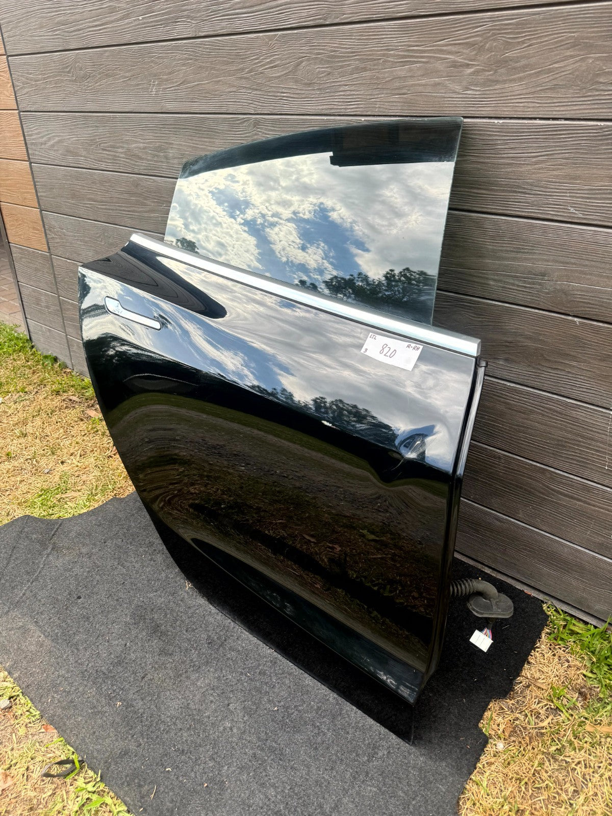 2017 - 2023 TESLA MODEL 3 REAR RIGHT PASSENGER SIDE DOOR SHELL PANEL BLACK OEM