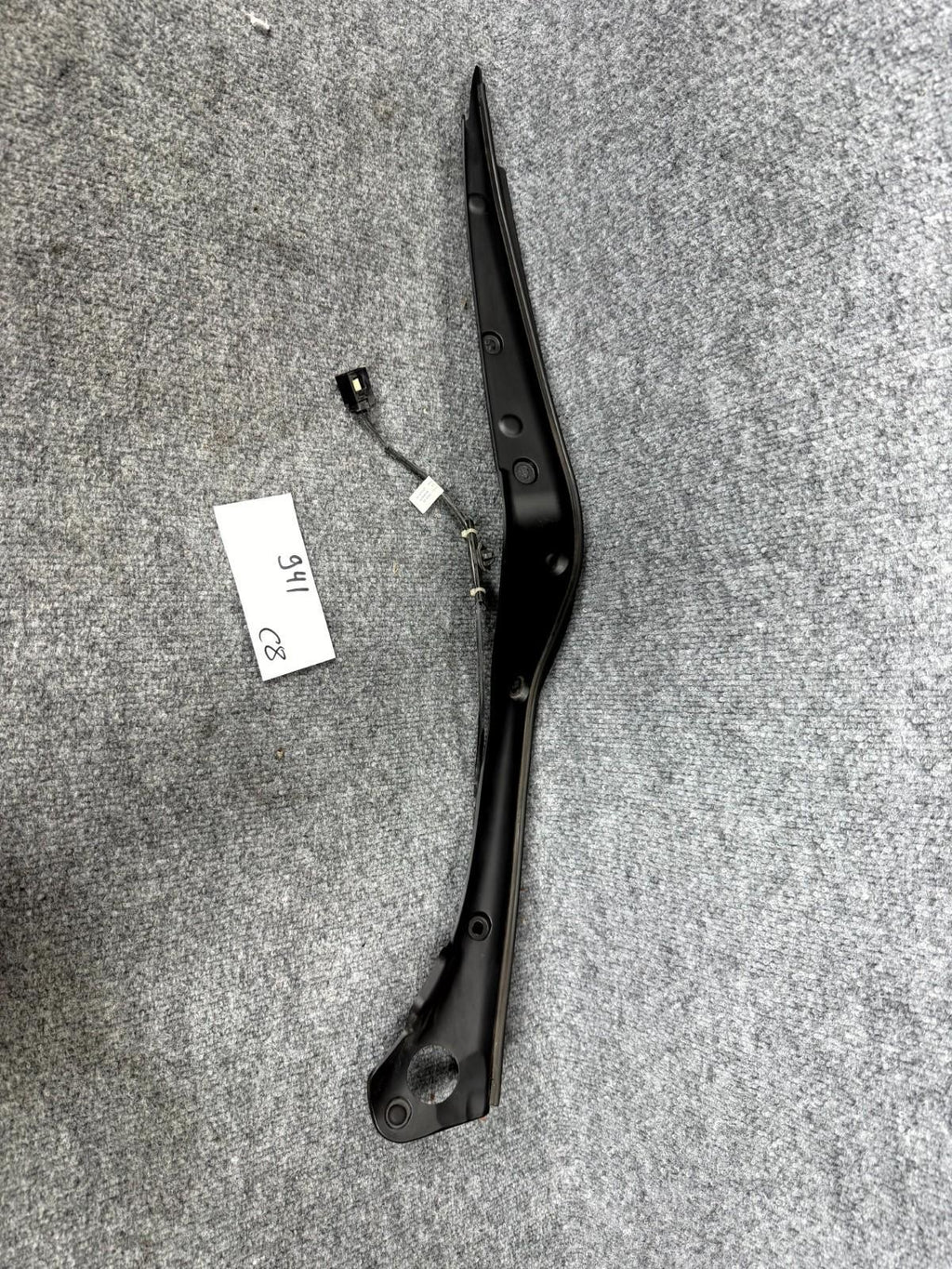 16-23 Tesla Model X Rear Right Lower Door Pinch Sensor Carrier OEM, 1041595-00-F