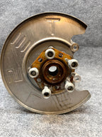 2020-2024 TESLA MODEL Y REAR RIGHT SPINDLE KNUCKLE HUB & SHIELD OEM,1188416-00-F