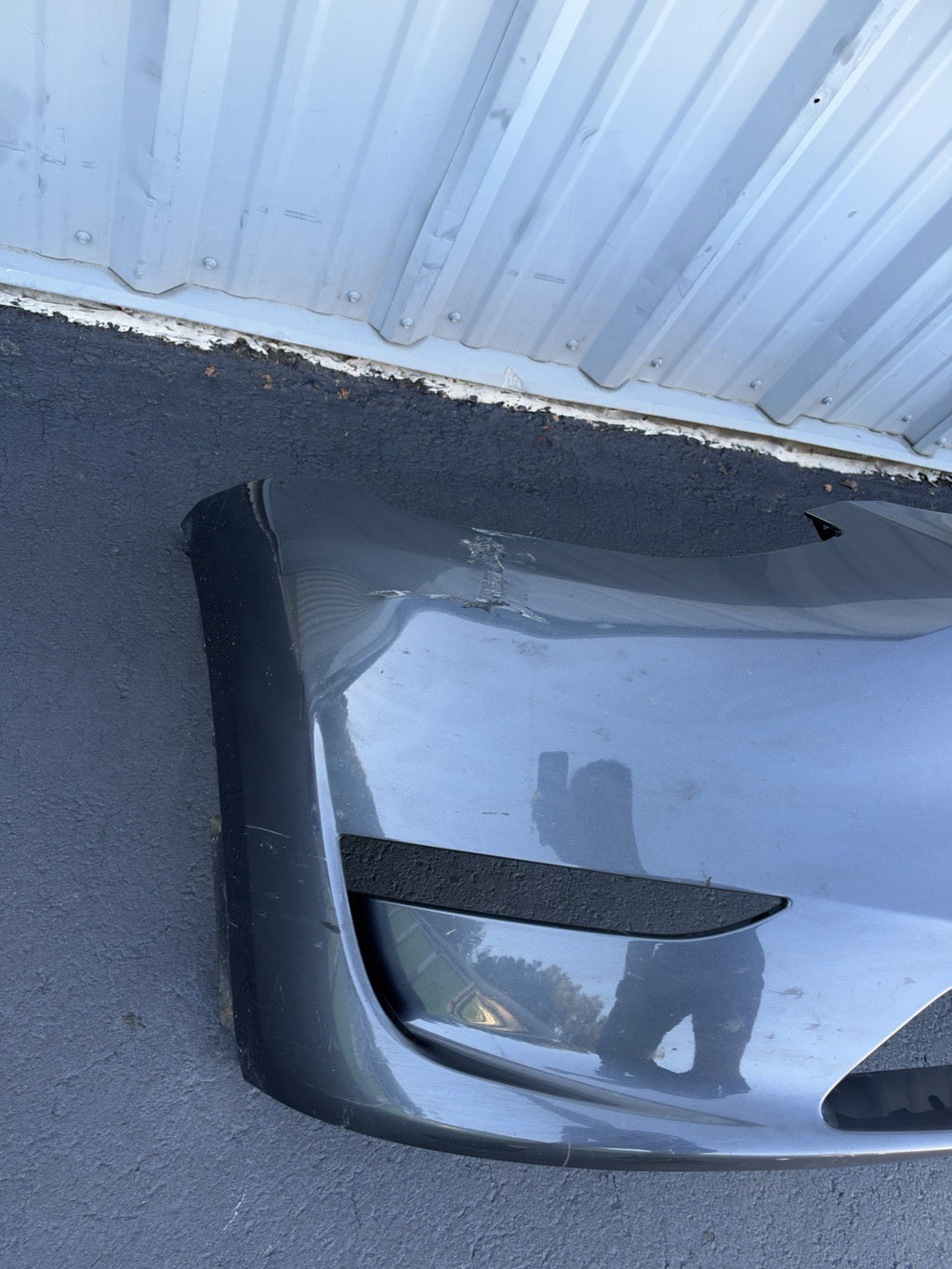 Front Bumper Cover Grey 2022-2024 Tesla Model Y 149738-TX-B OEM