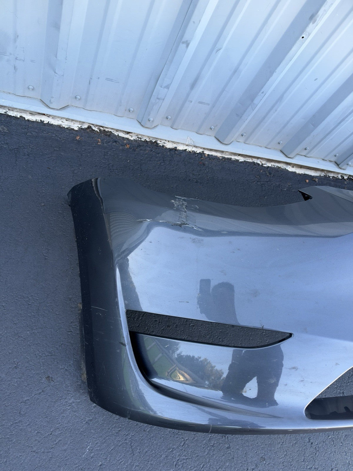 Front Bumper Cover Grey 2022-2024 Tesla Model Y 149738-TX-B OEM