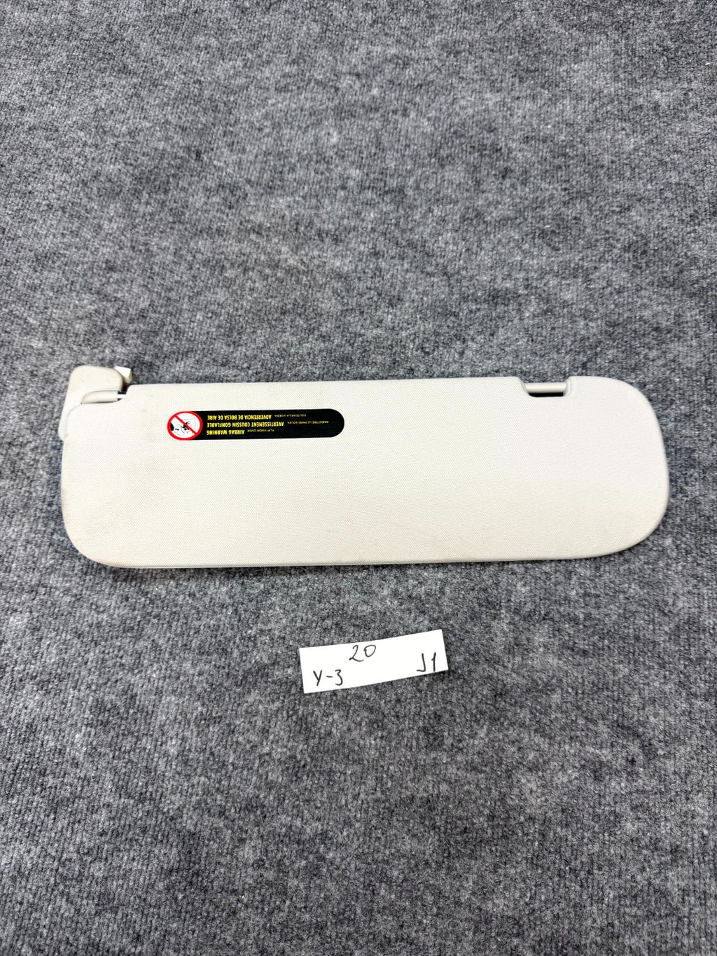2020 - 2024 TESLA MODEL Y FRONT RIGHT SIDE SUNVISOR SUN VISOR OEM, 1490406-01-B