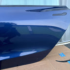 21-23 OEM Tesla Model 3 Rear Left Driver Side Door Shell Panel COMPLETE BLUE