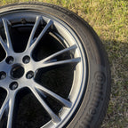 Tesla Model Y 2024 2025 19" Grey Gemini Rim Wheel Continental Tire W/OEM TPMS