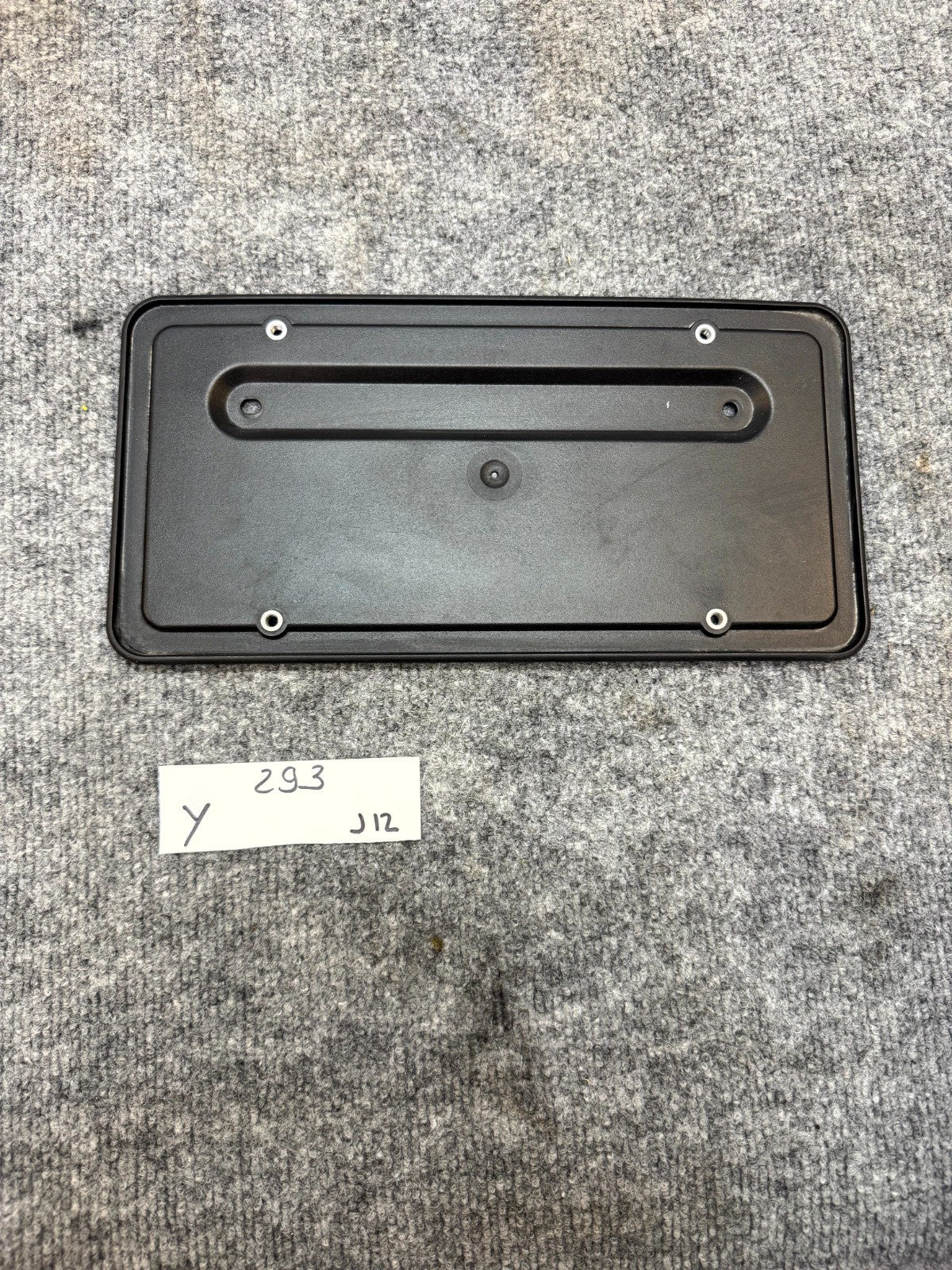 2020 - 2024 TESLA MODEL Y REAR LICENSE PLATE HOLDER BRACKET OEM, 1096844-00-B