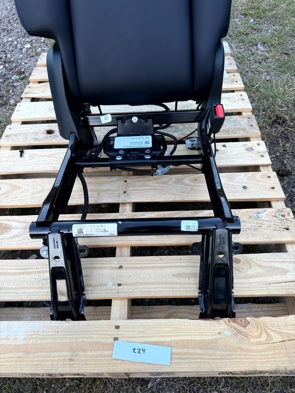 2020-2023 TESLA MODEL Y REAR RIGHT UPPER SEAT CUSHION W/ FRAME OEM, 1494901-00-E