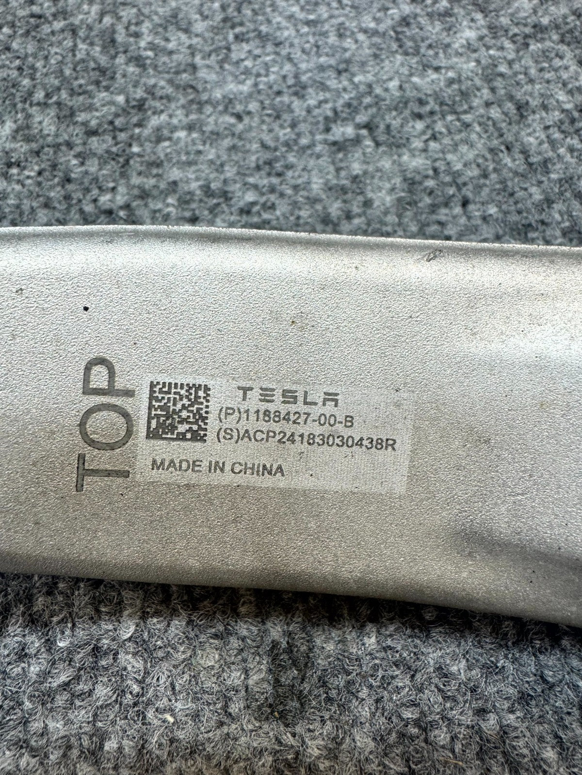 2020 - 2024 TESLA MODEL Y REAR RIGHT / LEFT UPPER CONTROL ARM OEM, 1188427-00-B