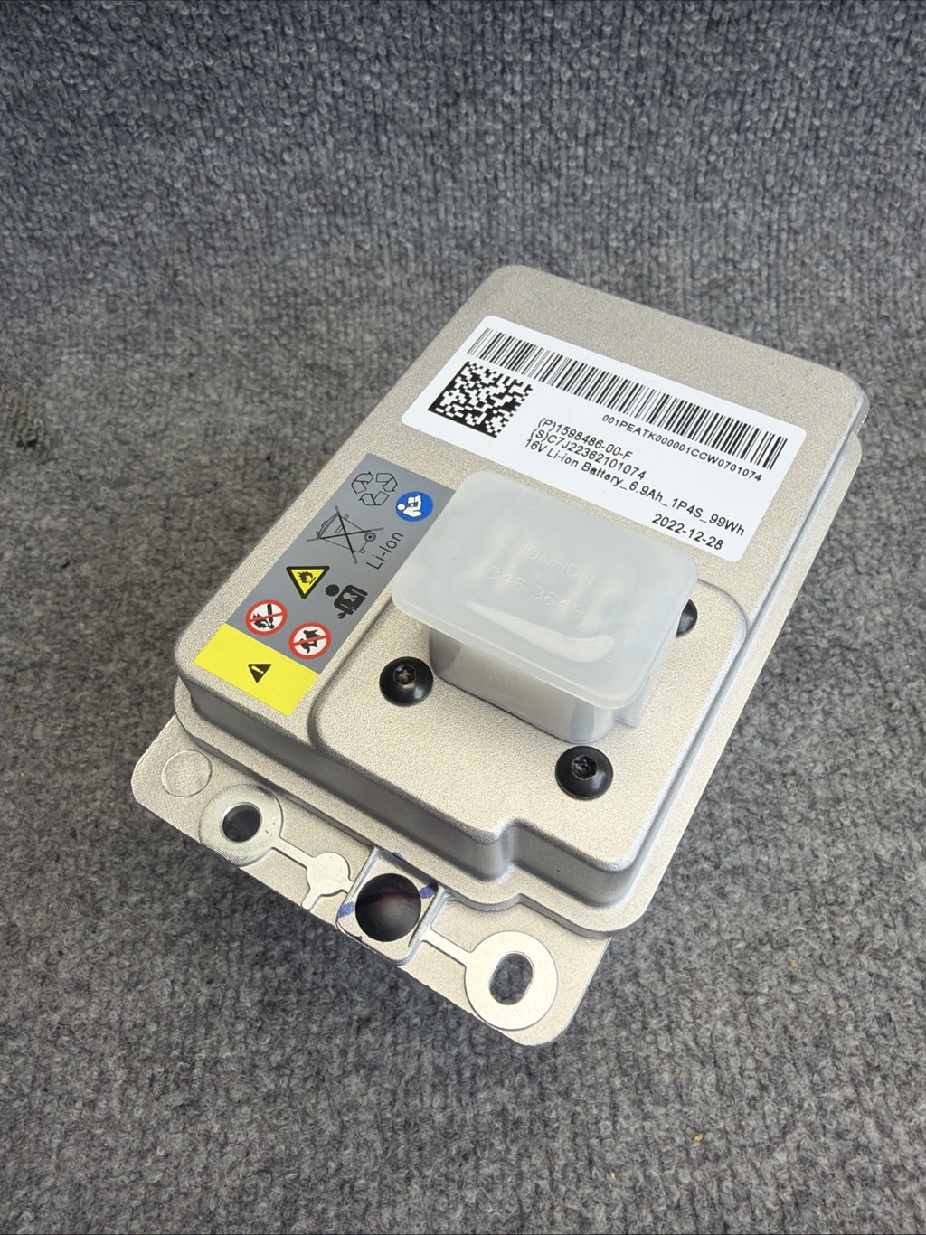 2017-2026 TESLA MODEL 3 16V 6.9AH LITHIUM ION BATTERY 1598486-00-F
