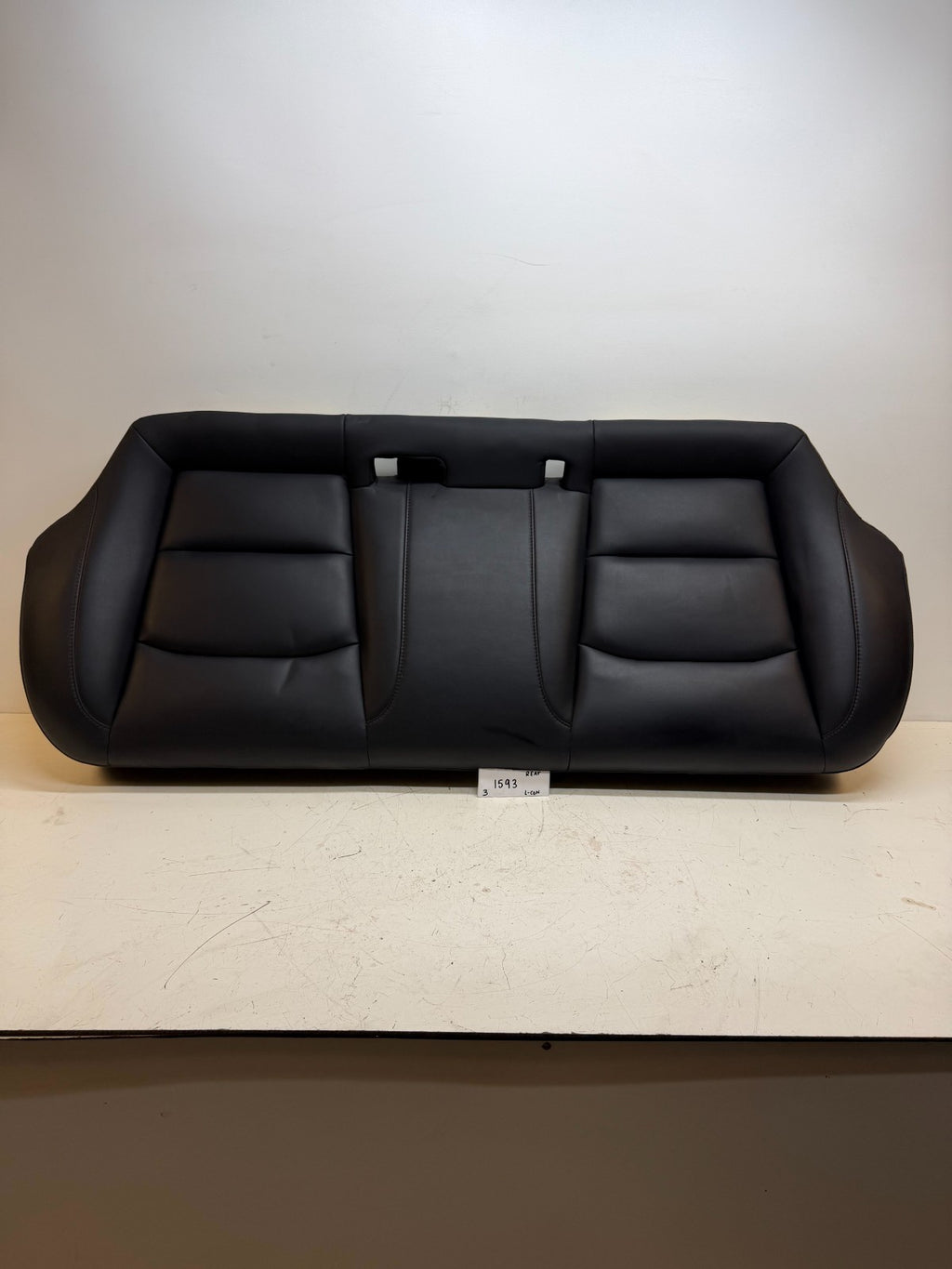 2017-2023 TESLA MODEL 3 REAR LOWER BOTTOM SEAT CUSHION BLACK 1452685-00-B