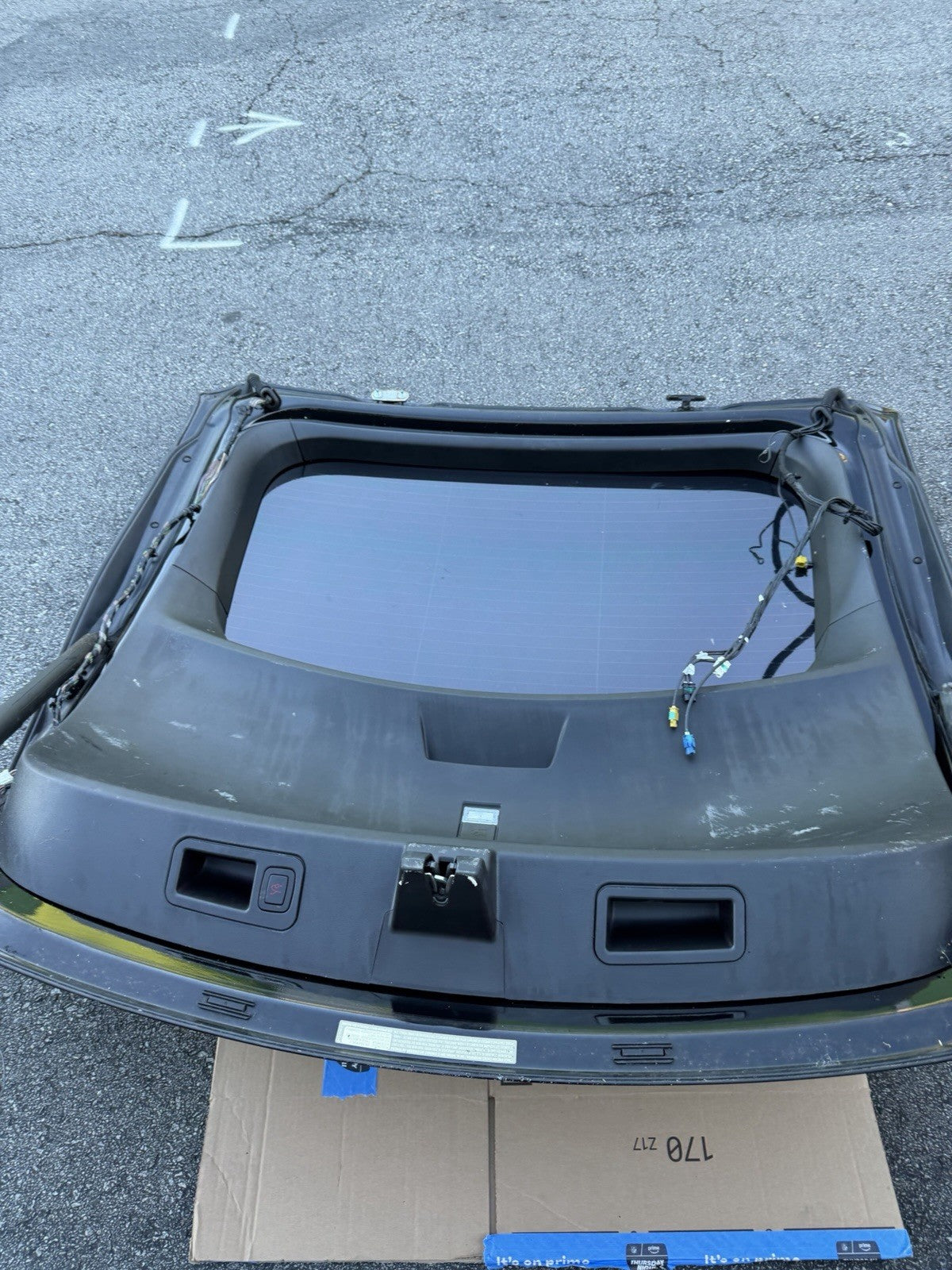 ♦️ 2016-2020 Model S Liftgate Trunk Lid Tailgate Hatch Shell Black w/ Glass