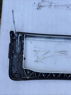 ♦️16-24 TESLA MODEL X REAR RIGHT UPPER DOOR WINDOW GLASS FRAME OEM, 102878200