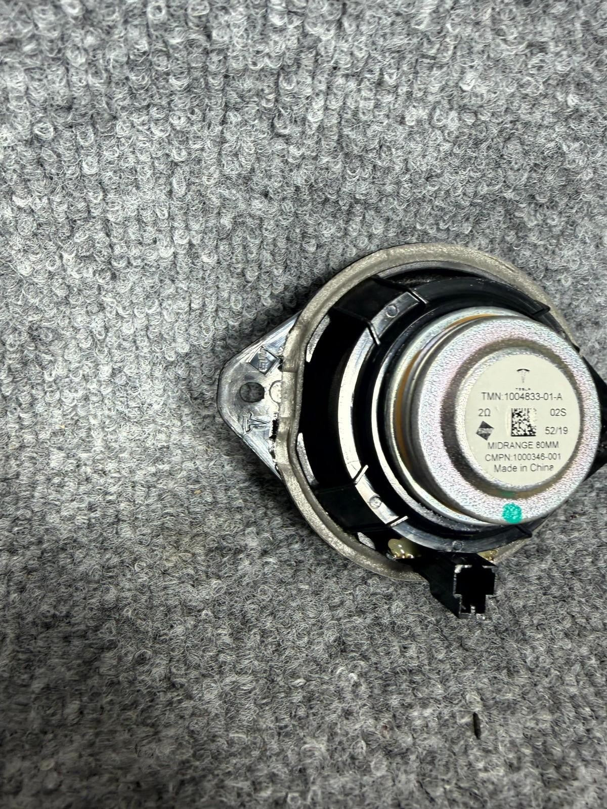 2016-2020 Tesla Model X Left Side Mid Range Audio Sound Speaker OEM, 1004833-01A
