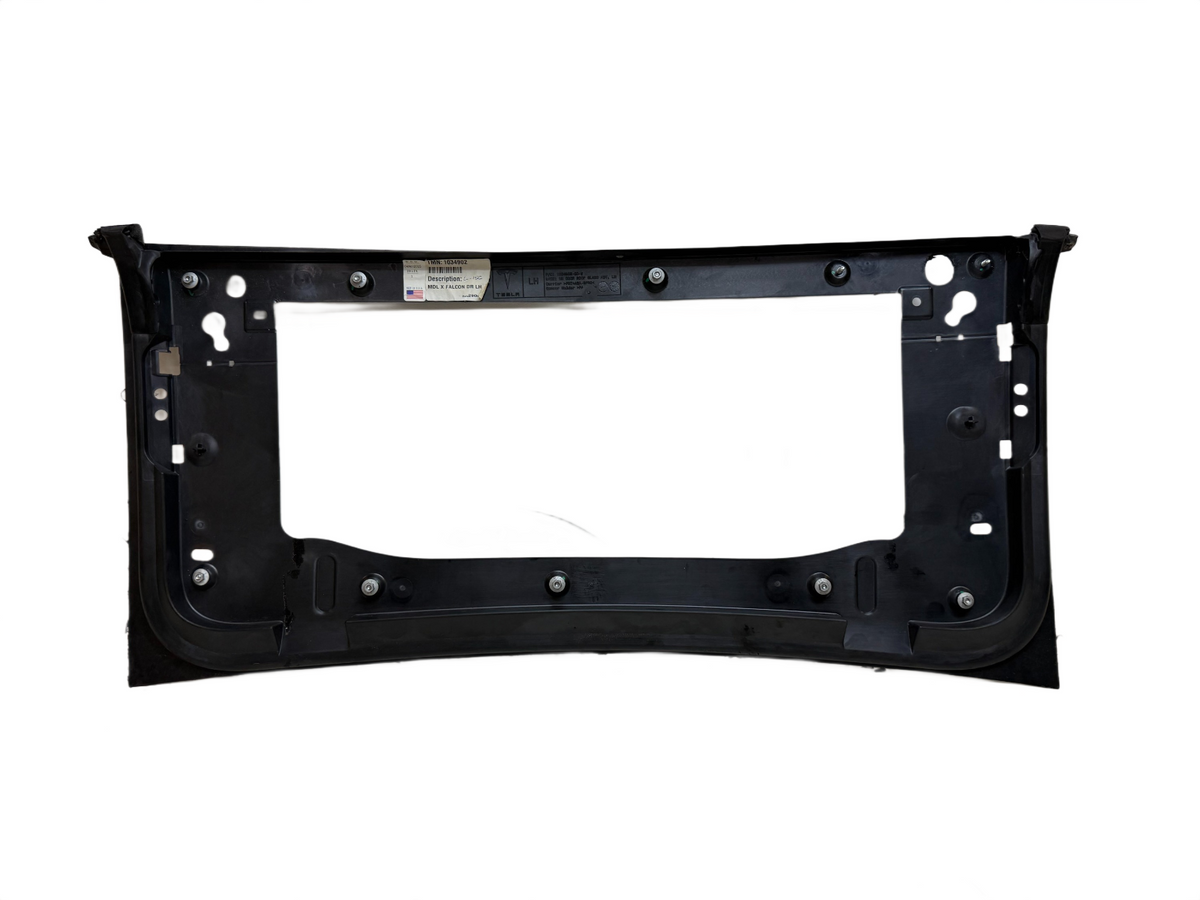 2016 - 2020 Tesla Model X Rear Left Side Door Roof Glass Frame 1034902-00-F