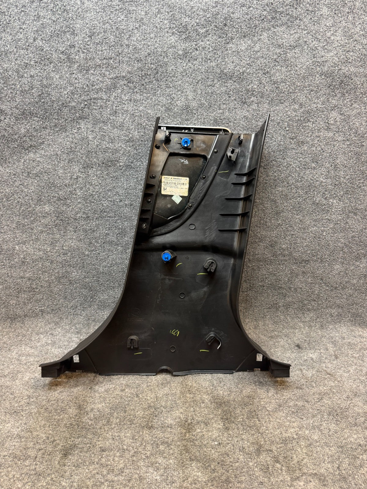 12-15 Tesla Model S Driver Side Lower Center B-Pillar Trim Panel 1002523-08-C