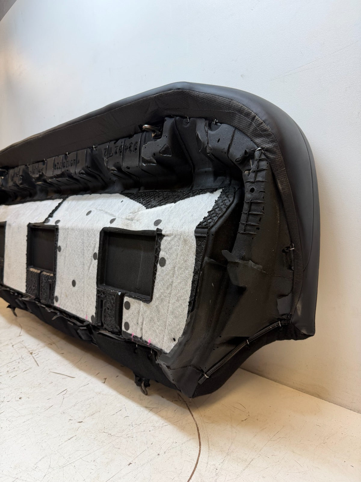 2012-2020 TESLA MODEL S REAR LOWER BOTTOM SEAT CUSHION BLACK OEM 1037338-01-A