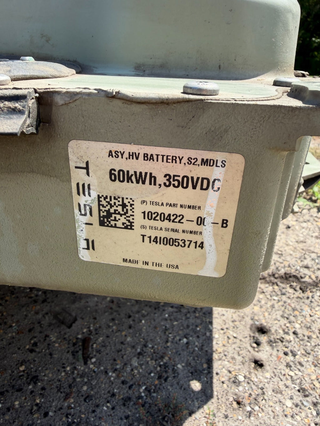 2012-2015 Tesla Model S MS High Voltage Battery Module Pack 60kWh 1020422-00-B
