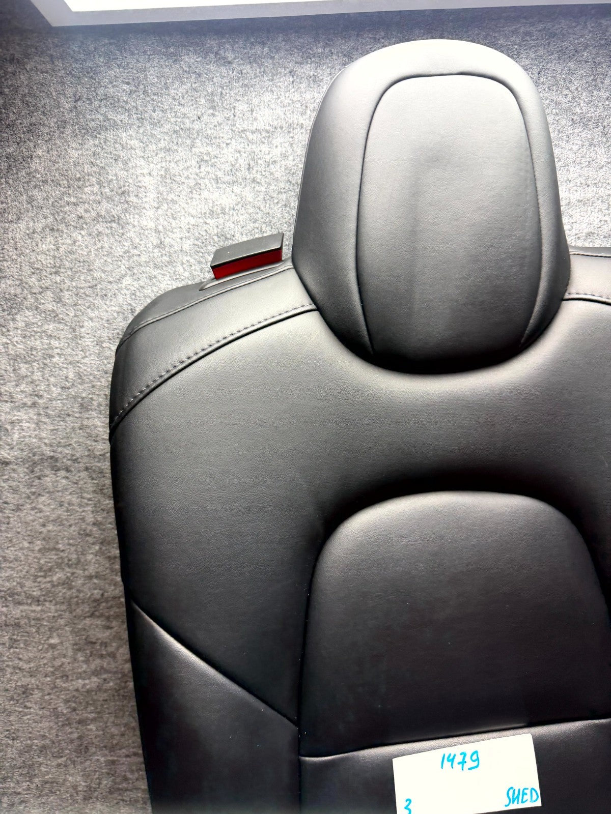 ♦️2017-2023 TESLA MODEL 3 REAR RIGHT UPPER BACK SEAT BLACK OEM, 1452806-98-A