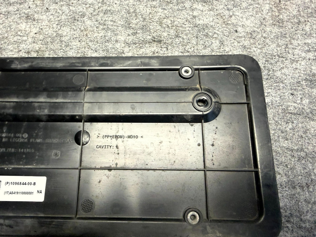 ♦️2017-2023 TESLA MODEL 3 Y REAR LICENSE PLATE HOLDER BRACKET OEM, 1096844-00-B