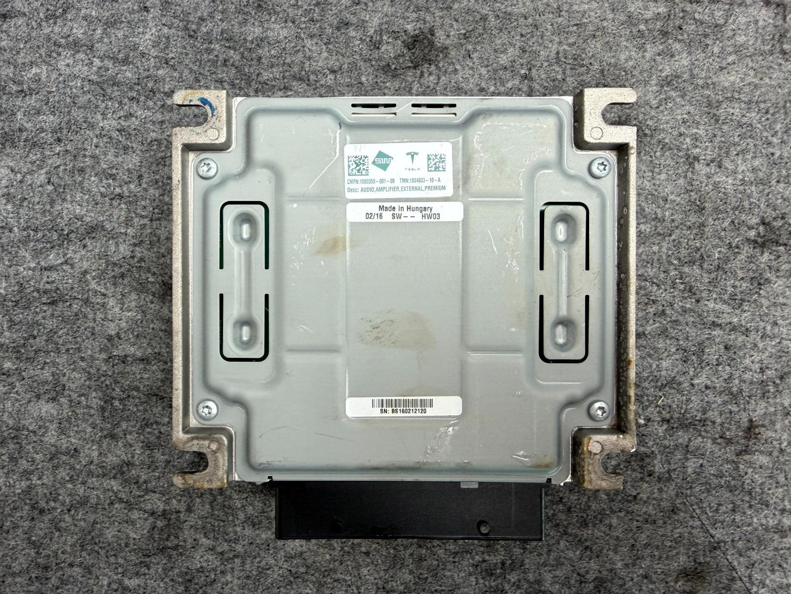 ♦️2012 - 2020 TESLA MODEL S PREMIUM EXTERNAL AUDIO AMPLIFIER OEM, 1004833-10-A