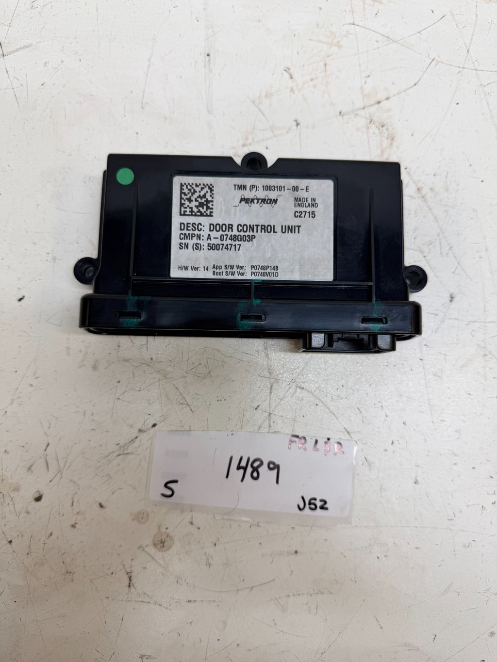 2012-2020 TESLA MODEL S FRONT LEFT OR RIGHT DOOR CONTROL MODULE 1003101-00-E