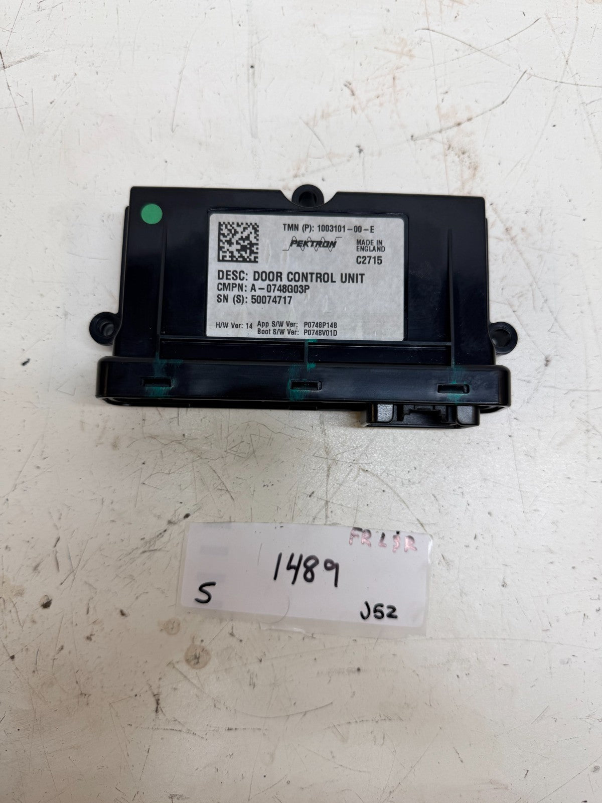 2012-2020 TESLA MODEL S FRONT LEFT OR RIGHT DOOR CONTROL MODULE 1003101-00-E