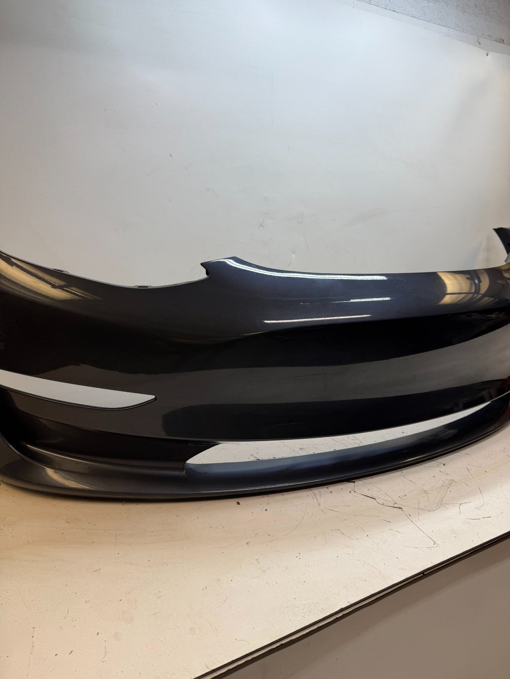 2017-2023 Tesla Model 3 Front Bumper Cover Panel w/o Park Sensor Hole Assembly