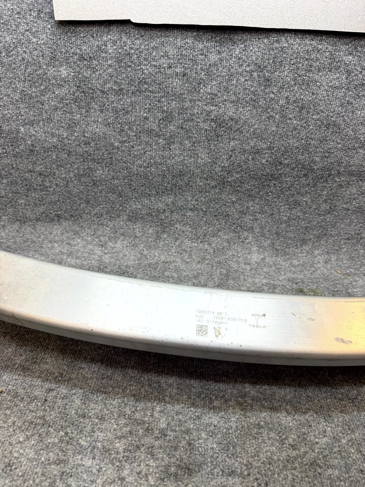 2017-2023 TESLA MODEL 3 REAR BUMPER REINFORCEMENT IMPACT BAR BEAM OEM,109531400C