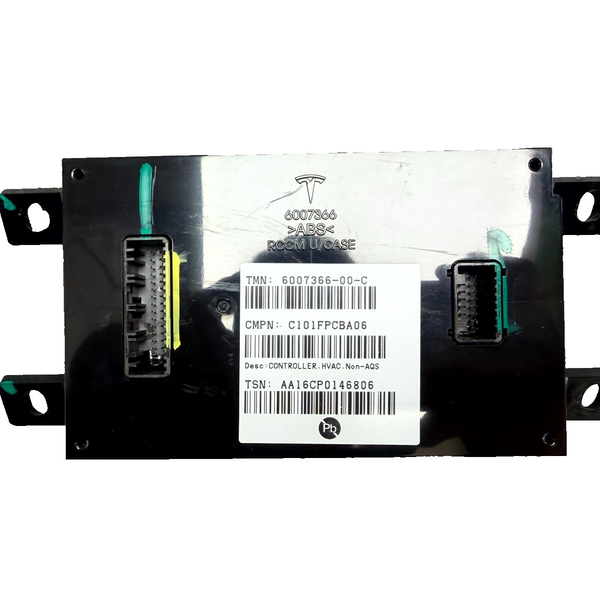 12 - 20 TESLA MODEL S AC HEATER CLIMATE CONTROL MODULE UNIT OEM, 6007366-00-C